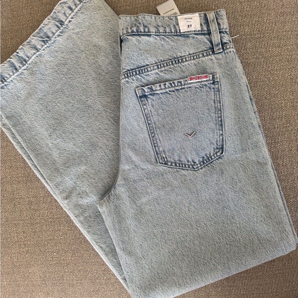 Hudson Jeans Jolene Wide Leg High-Rise Jeans - Picture 6 of 7